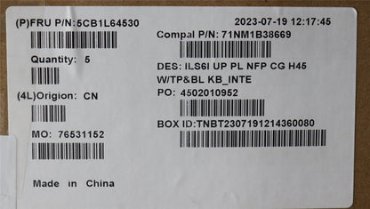 Lenovo IdeaPad 5 16IRL8 5 16IAH8 Palmrest Cover Touchpad Keyboard 5CB1L64530