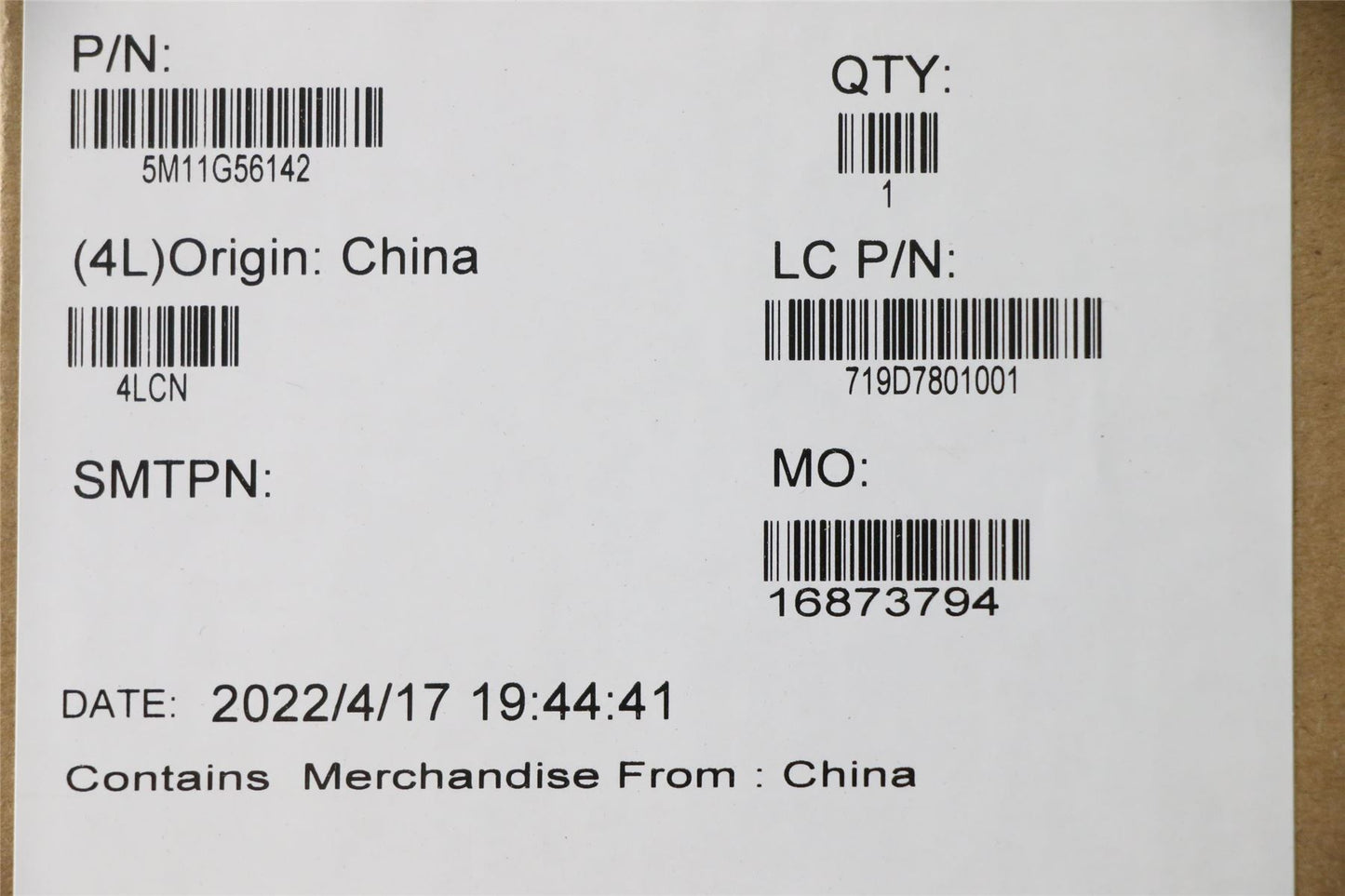 Lenovo Carbon X1 11th Trackpad Touchpad Board Black 5M11G56142