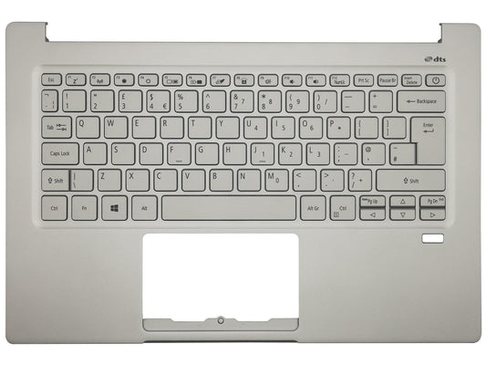 Acer Swift SF314-59 Palmrest Cover Keyboard UK Argent rétroéclairé 6B.A0MN2.013