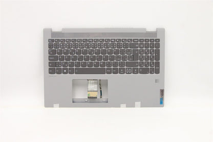 Lenovo IdeaPad 5-15ALC05 Palmrest Cover Keyboard Czech Slovakian Grey 5CB1B96203