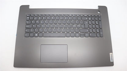 Lenovo V17 G4 IRU Palmrest Cover Touchpad Keyboard Nordic Iron Grey 5CB1L74851