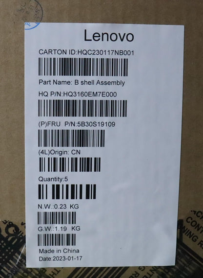 Lenovo LCD Bezel H 83AL w/lens 5B30S19109