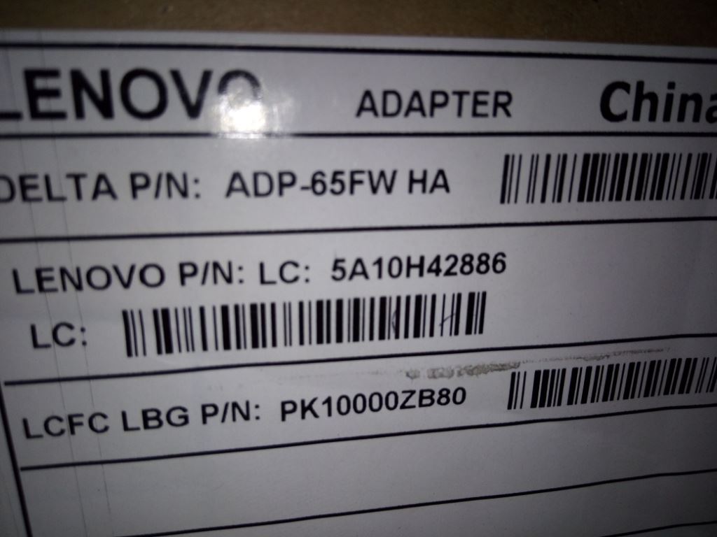 Lenovo DT ADL65WDK 20V/5V 3.25A 65W 5A10H42886