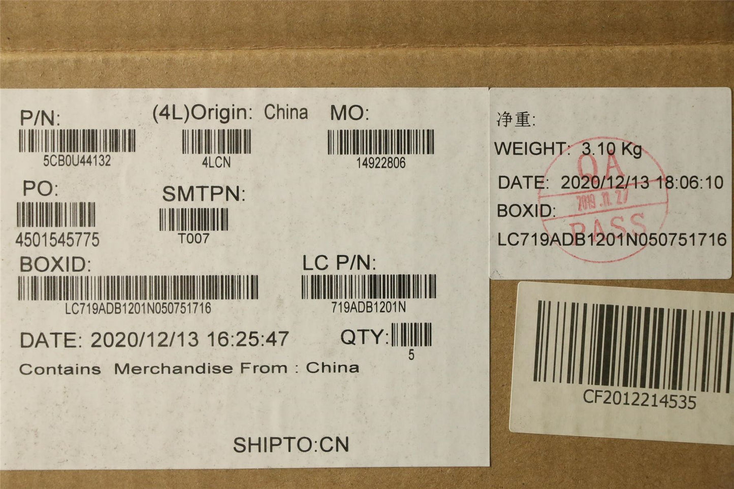 Lenovo Upper Case ASM_SP L 81RS MC 5CB0U44132