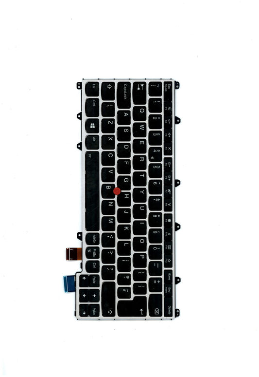 Lenovo Yoga 370 Keyboard UK Silver Backlit 01EN456