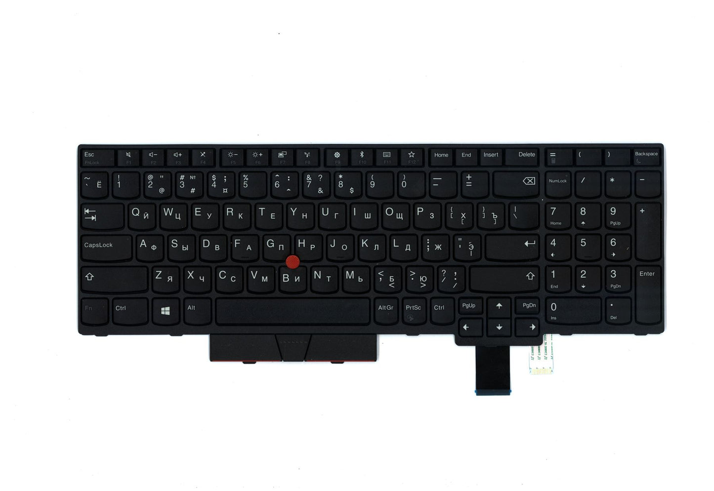 Lenovo ThinkPad T580 P52s Keyboard Russian Black 01HX201