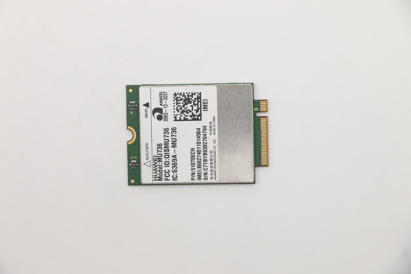 Lenovo Huawei MU736 WCDMA NON-GPS NGFF WWAN GPS Board 20200521