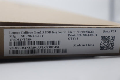 Lenovo DT_KYB Calliope USB G2.5 BK_CZ-SL 5D50U84615