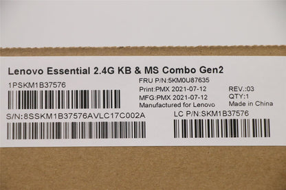 Lenovo WL KM Calliope BK ENG 5KM0U87635