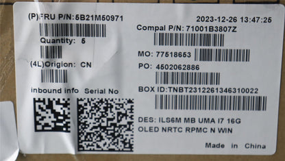 Lenovo C83DC WIN ULT7_155H UMA16G O RM 5B21M50971