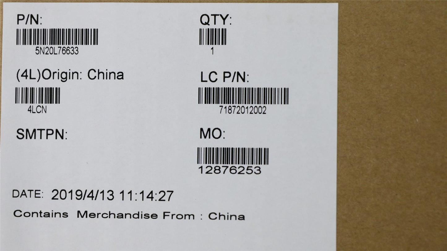 Lenovo Miix 720-12IKB Dock Keyboard Palmrest Touchpad UK Black 5N20L76633