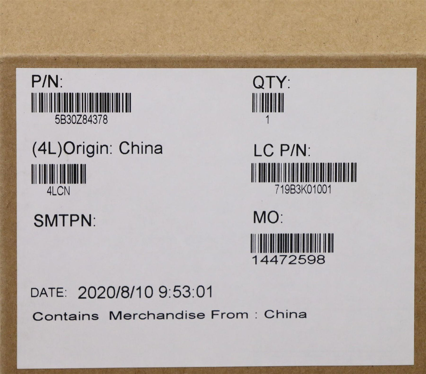 Lenovo FRU B BEZEL w cam shutter E15,cam 5B30Z84378
