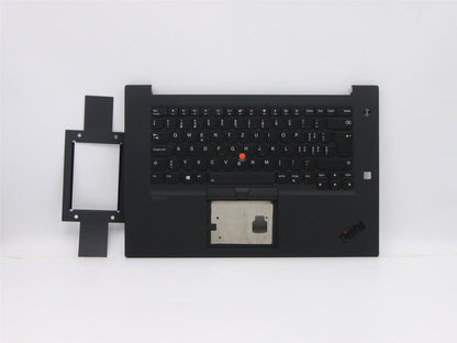 Lenovo Extreme P1 2 X1 2nd Keyboard Palmrest Top Cover Swiss Black 5M10W78899