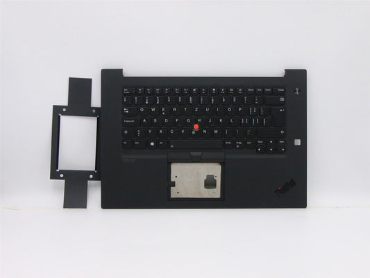 Lenovo Extreme P1 2 X1 2nd Keyboard Palmrest Top Cover Swiss Black 5M10W78899