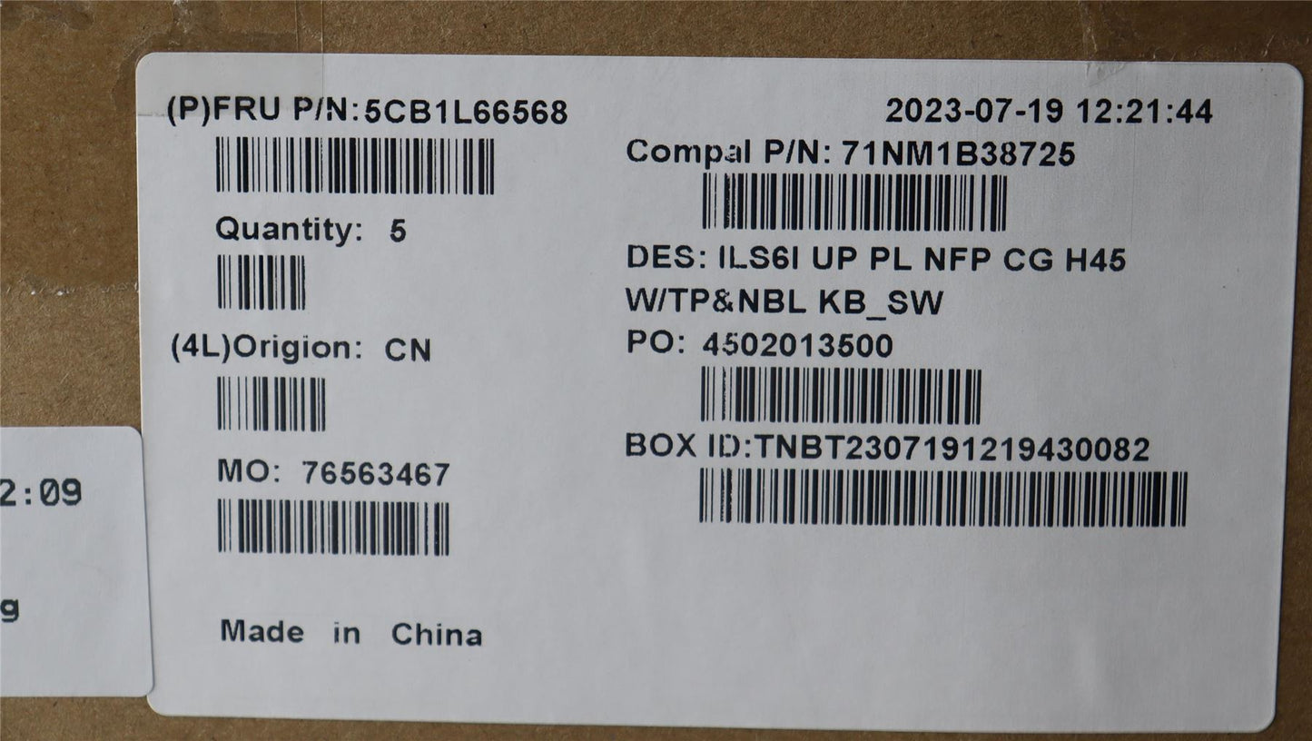 Lenovo IdeaPad 5 16IAH8 Palmrest Cover Touchpad Keyboard Swiss 5CB1L66568