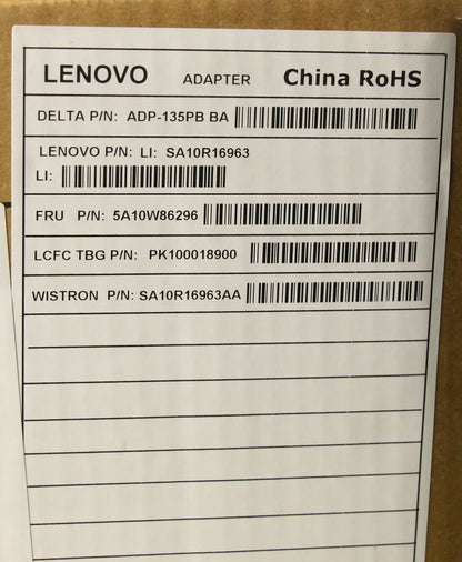 Lenovo ThinkPad P16s 1 P16s 2 T16 1 Z16 1 AC Charger Adapter Power 5A10W86296