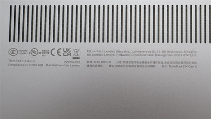 Lenovo FRU COVER KE451_D_COVER_AL_ASSY_GY 5CB1M21478