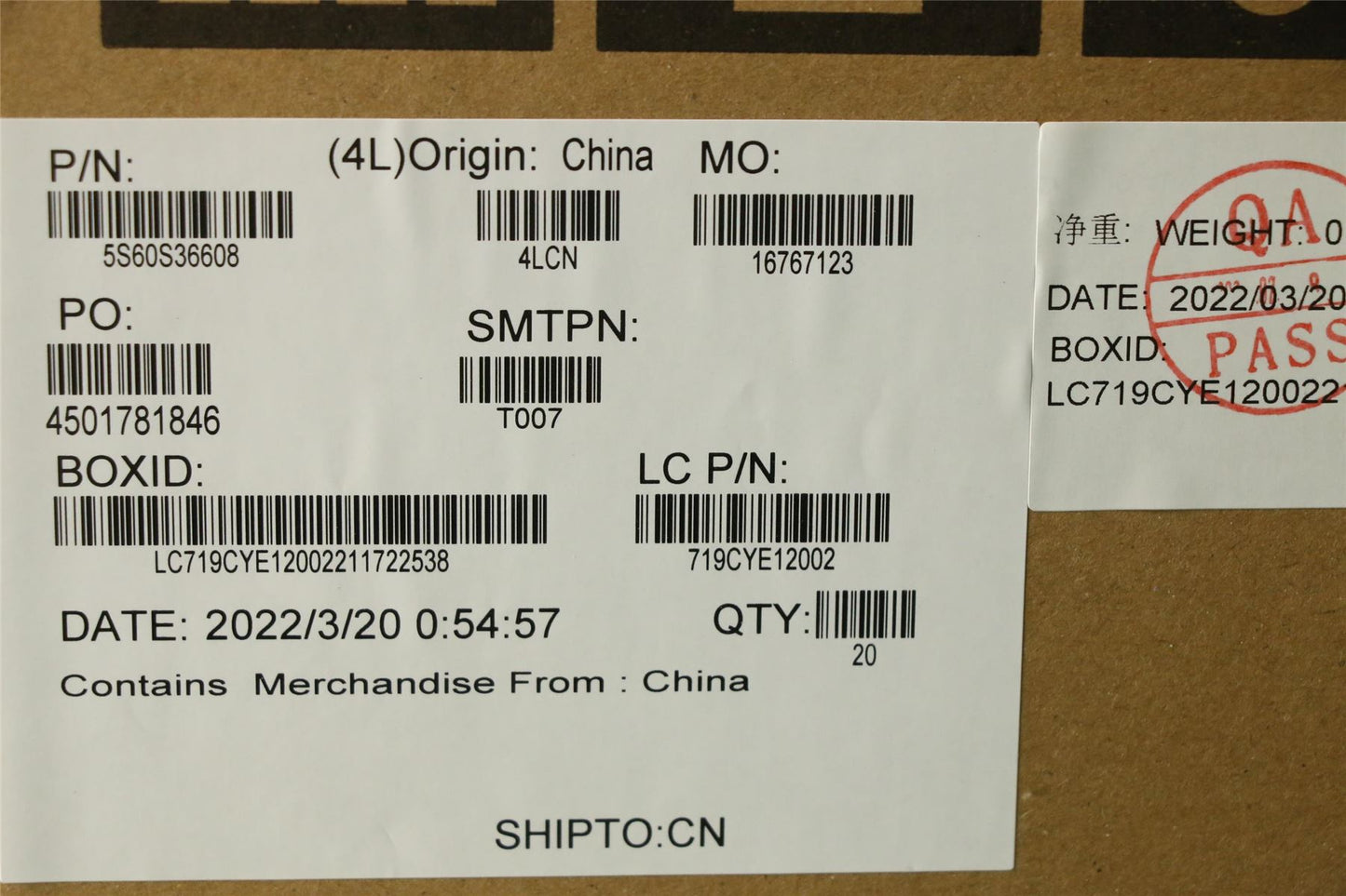 Lenovo SHIELD DIMM SHIELDING L 82RB Intel 5S60S36608