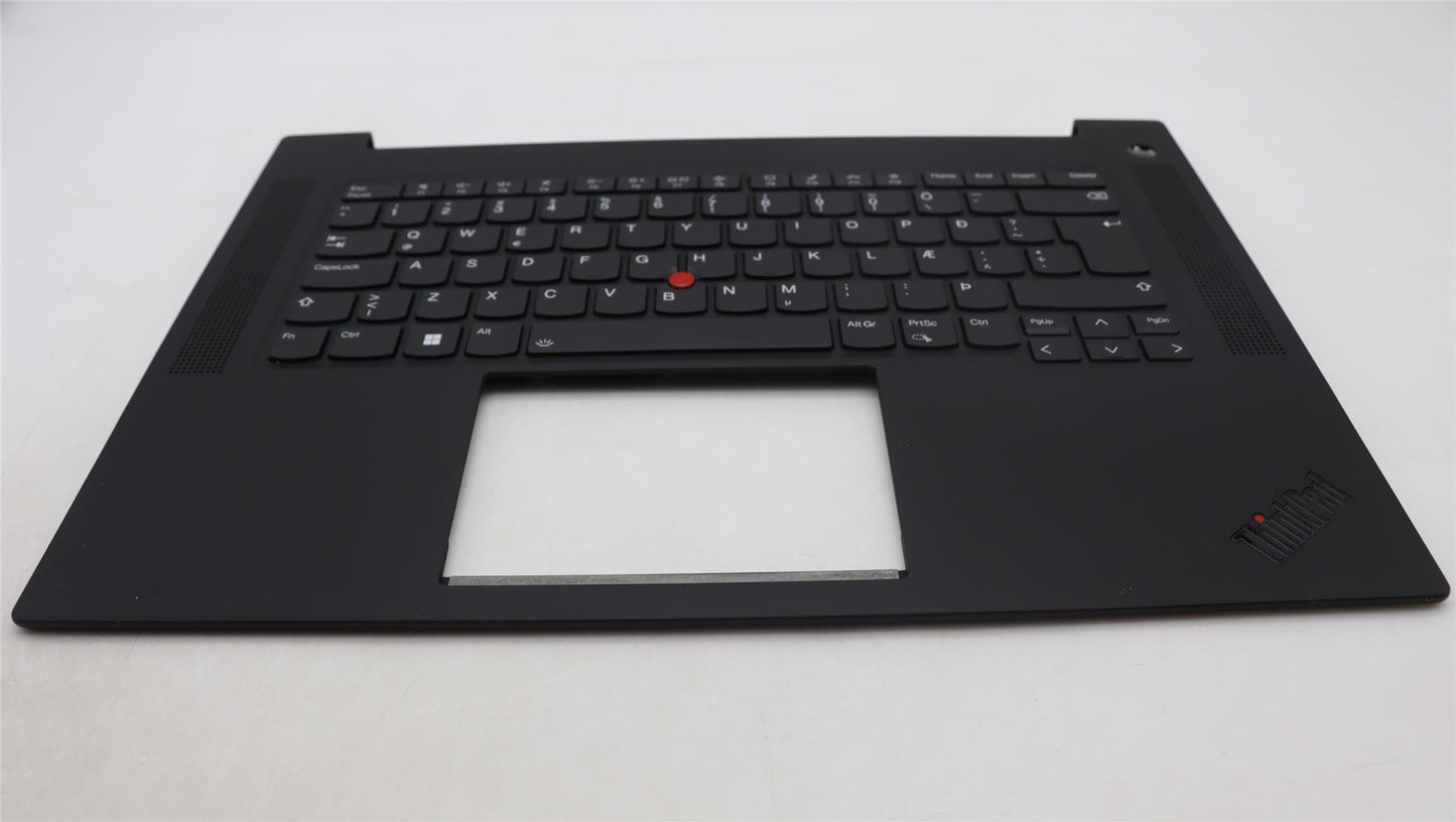 Lenovo ThinkPad P1 Gen 6 Keyboard Palmrest Top Cover Icelandic Black 5M11L89046