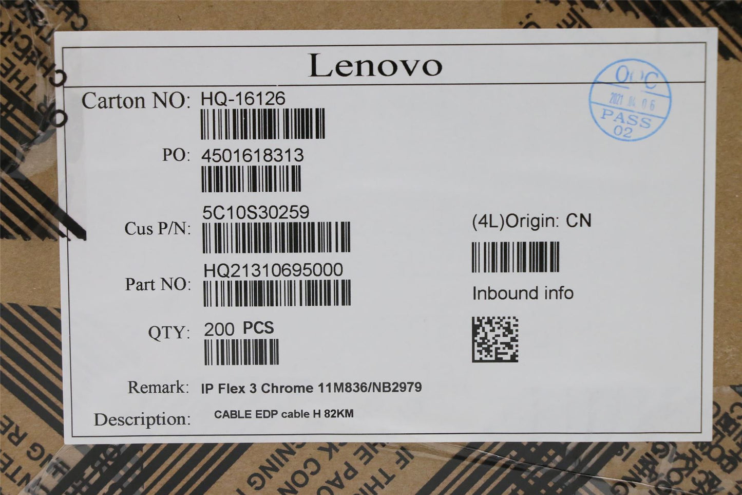 Lenovo Flex 11M836 Cable Lcd Screen Display LED 5C10S30259