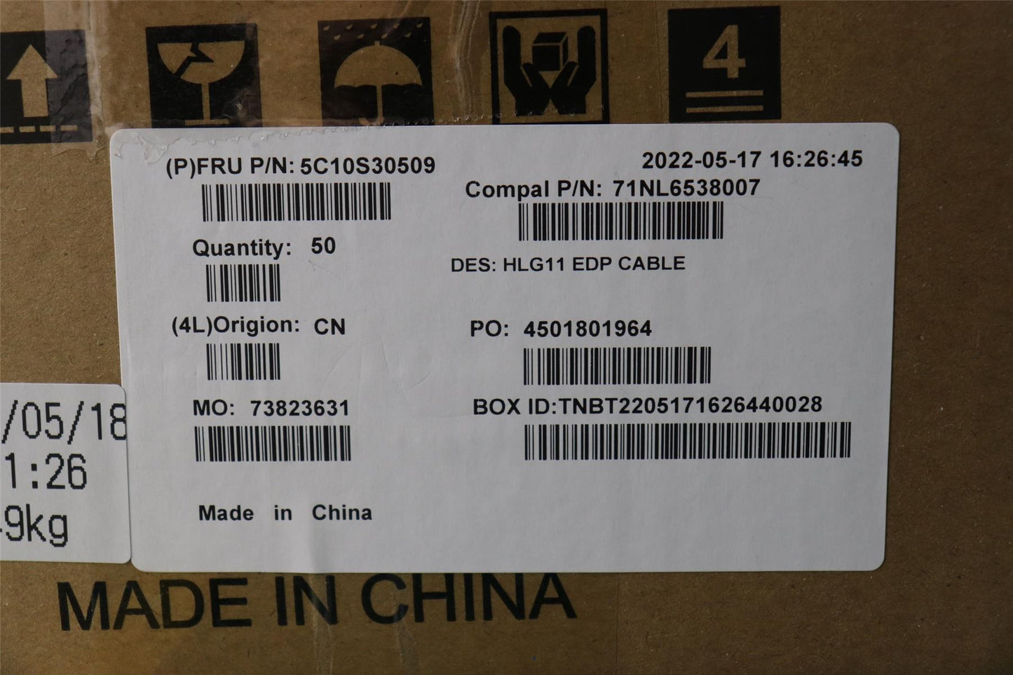 Lenovo IdeaPad 3 16IAH7 3 16ARH7 Cable Lcd Screen Display LED 5C10S30509