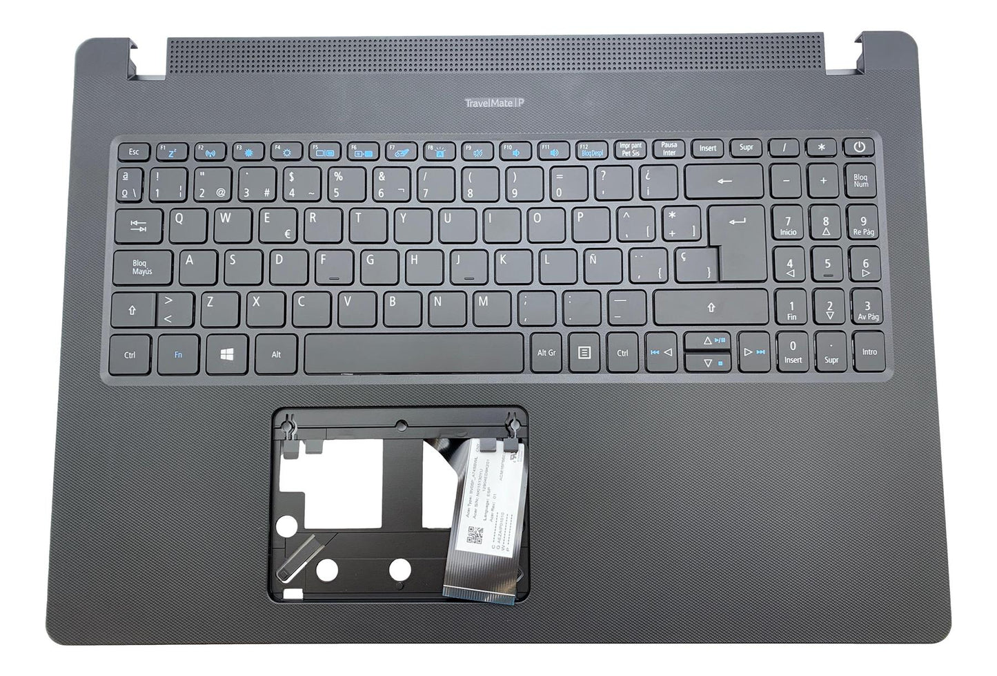 Acer Travelmate P215-53 Handballenauflage Tastatur Spanisch Schwarz 6B.VQ9N7.024