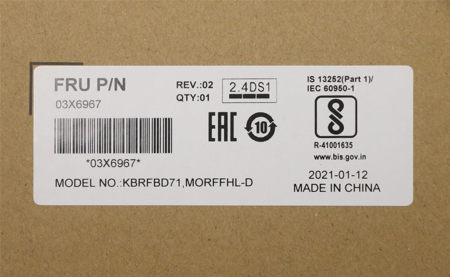 Lenovo Wireless KBD-Arabic/French 03X6967