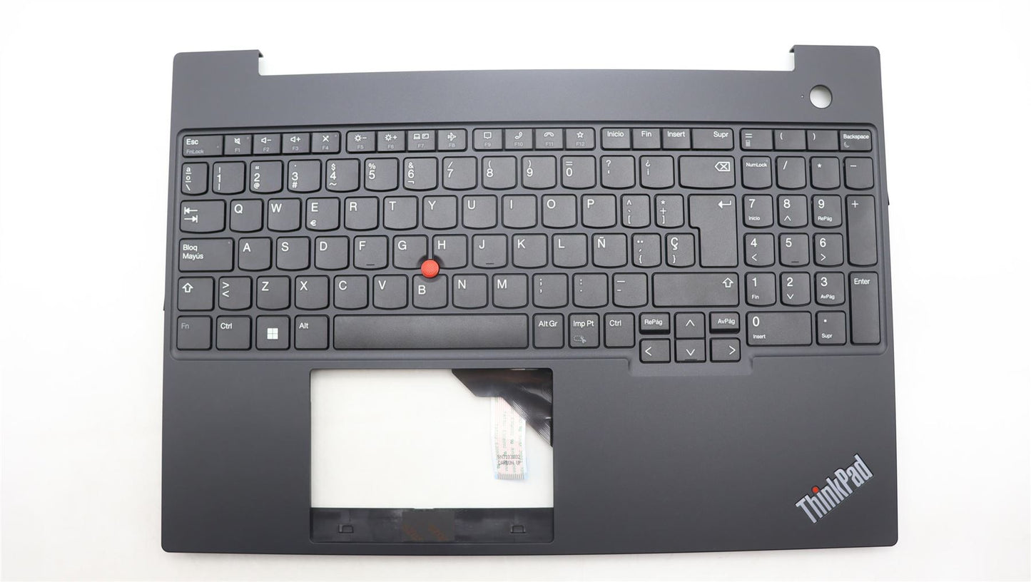 Lenovo ThinkPad E16 Gen 1 Keyboard Palmrest Top Cover Spanish Black 5M11H94763