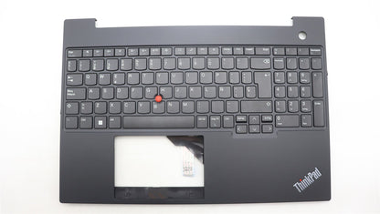 Lenovo ThinkPad E16 Gen 1 Keyboard Palmrest Top Cover Spanish Black 5M11H94763