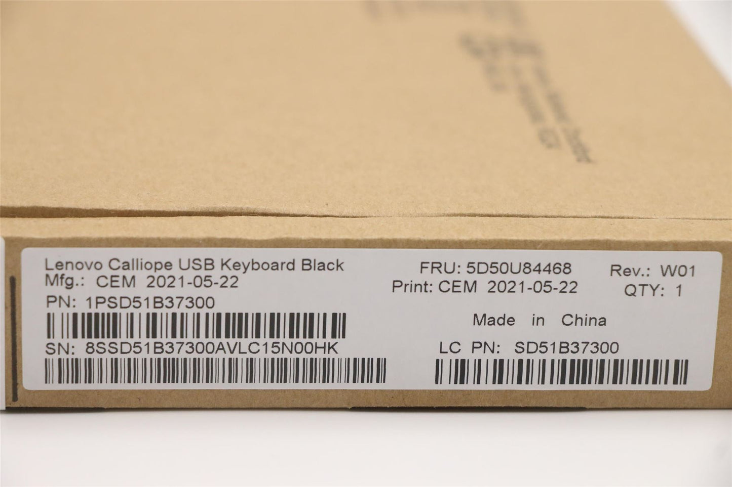 Lenovo USB Calliope KB BK THAI 5D50U84468