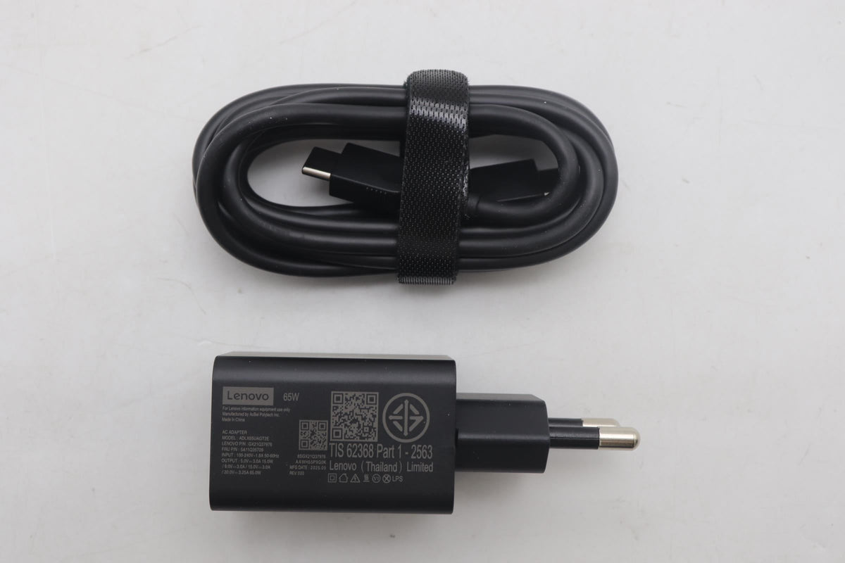 Lenovo AC_ADAPTER PD,65W,20/15/9/5V,2P,THAI,ACB 65W USB-C 5V 2 Pin AC Charger Adapter 5A11Q35709