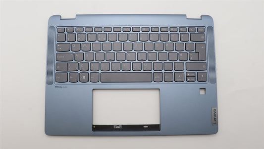 Lenovo IdeaPad 5 14ALC7 Keyboard Palmrest Top Cover UK Silver Backlit 5CB1H72352