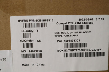 Lenovo IdeaPad 3 15IAH7 Palmrest Cover Touchpad Keyboard Arabic Black 5CB1H89918
