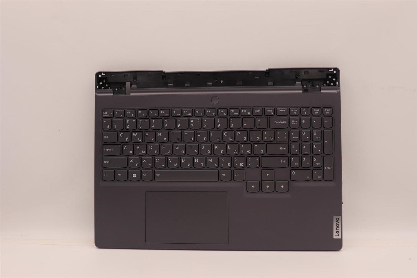 Lenovo 5 15IAH7H Palmrest Cover Touchpad Keyboard Russian Storm Grey 5CB1F39055
