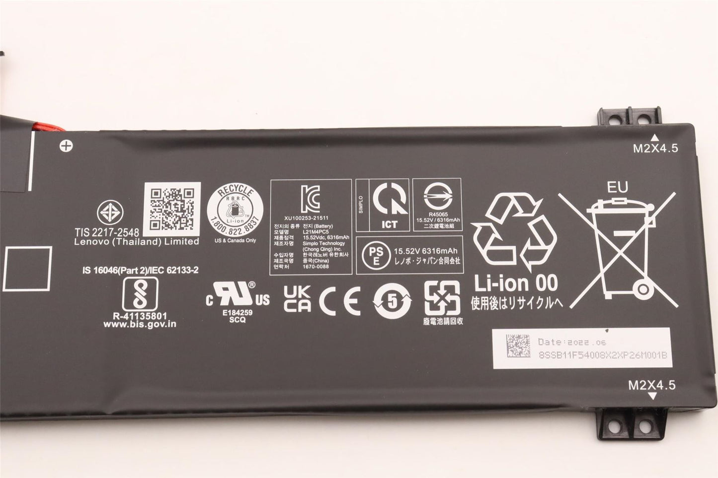 Lenovo Legion 7 16ARHA7 7 16IAX7 Battery 5B11F53998