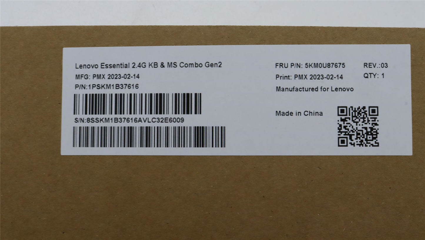 Lenovo WL KM Calliope BK LIT 5KM0U87675