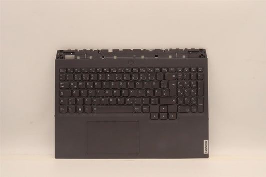 Lenovo 5 16ARH7H Palmrest Cover Touchpad Keyboard German Slate Grey 5CB1H71051