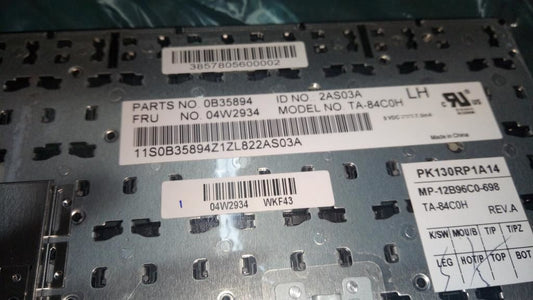 Lenovo Tanner-KBD CZH Czech Keyboard 04W2934