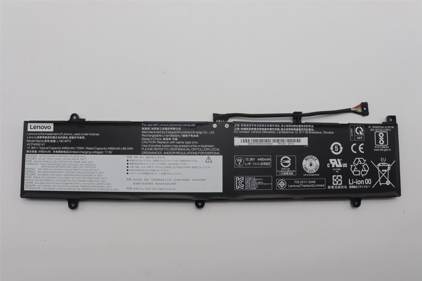 Lenovo Yoga 7-15IMH05 Battery 5B10X18188