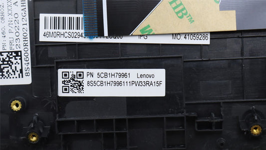 Lenovo Upper Case ASM_NORDIC W 82R7 CG BL 5CB1H79961