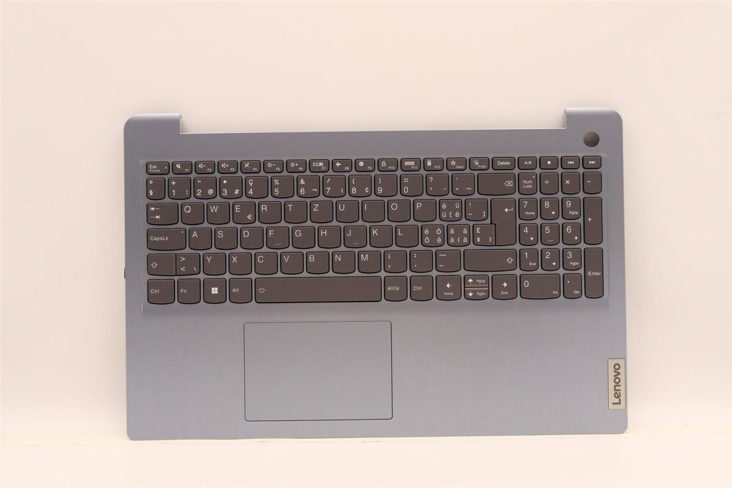 Lenovo IdeaPad 3 15IAU7 Palmrest Cover Touchpad Keyboard Misty Blue 5CB1H78161