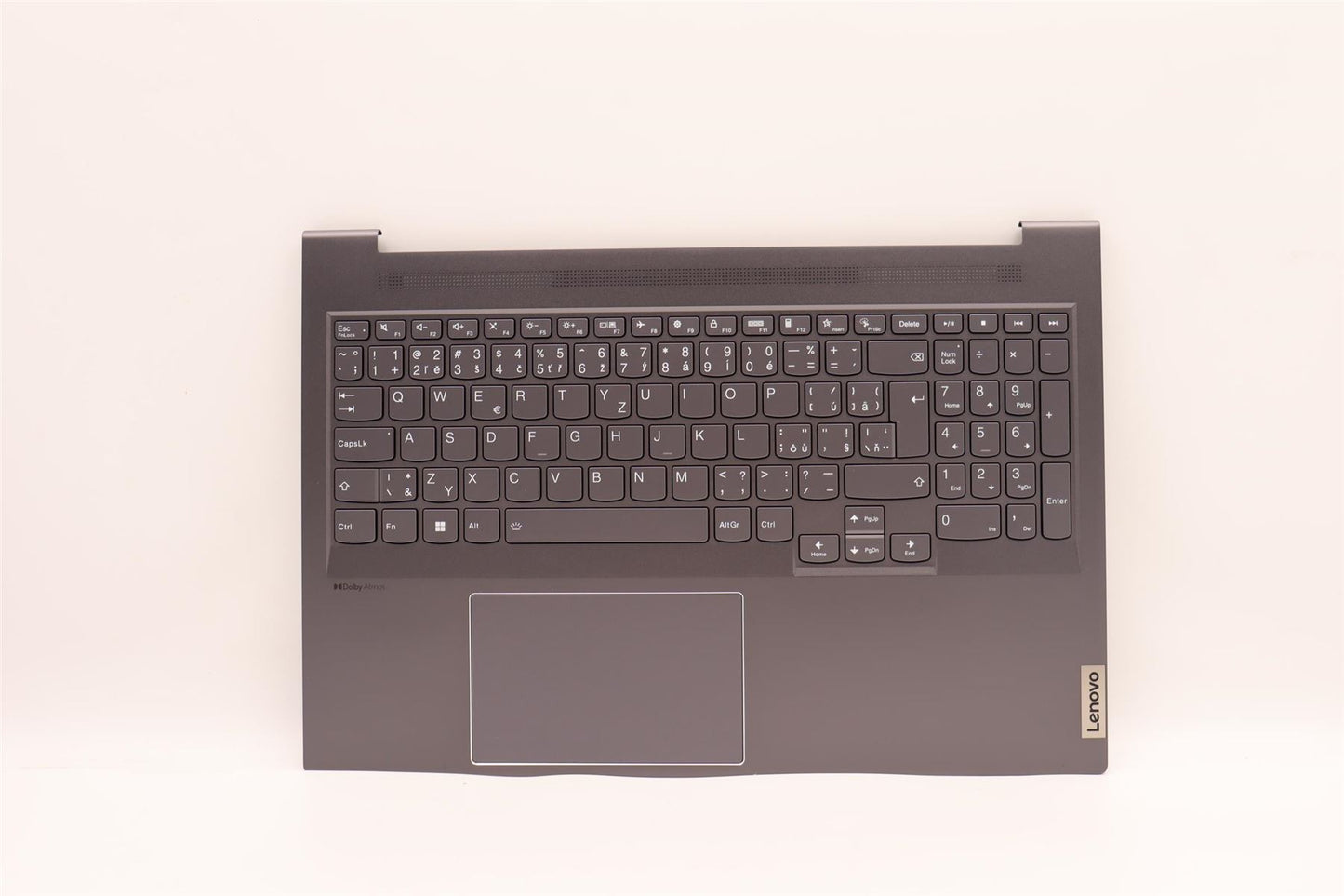 Lenovo Yoga 7 16ACH6 Palmrest Cover Touchpad Keyboard Grey 5CB1F36847