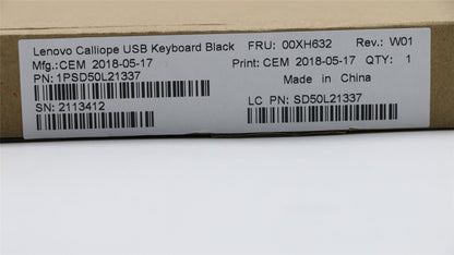 Lenovo USB Calliope KB BK EST 00XH632