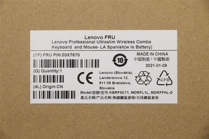 Lenovo ultraslim FRUSpanishw/oBat 03X7670