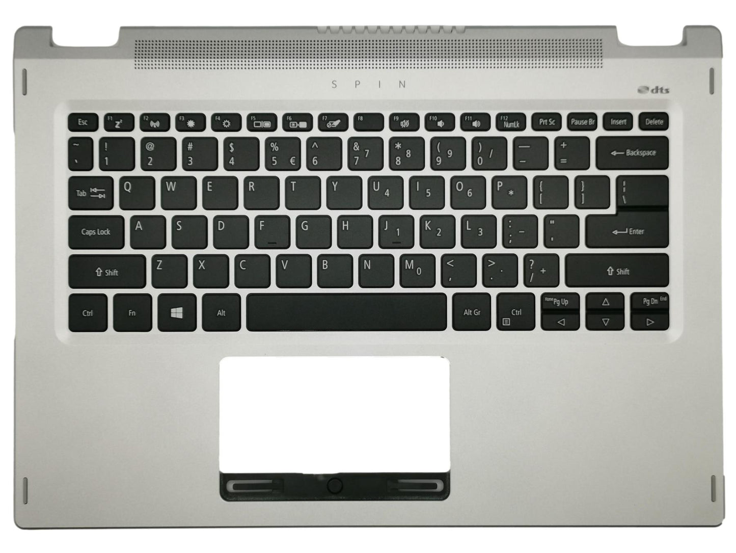 Acer Spin SP314-54N Housse repose-paume pour clavier US International Argent 6B.HQCN1.009