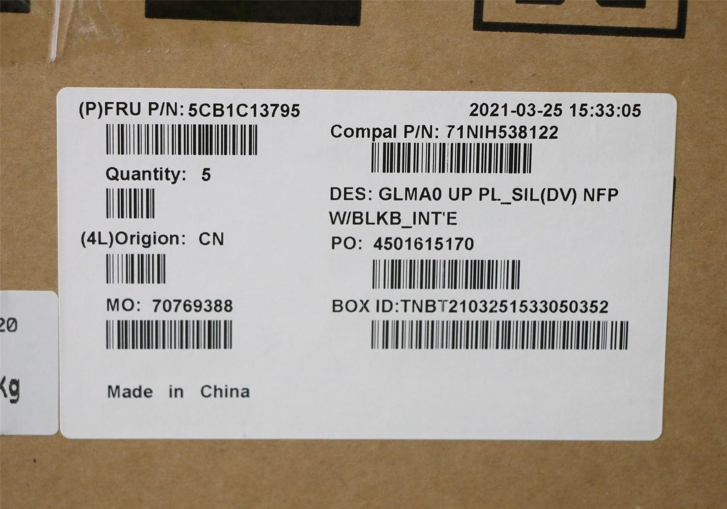 Lenovo IdeaPad 5-14ALC05 Keyboard Palmrest Top Cover US International 5CB1C13795
