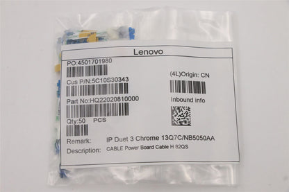 Lenovo Duet 5 13Q7C6 Power Button Board Cable 5C10S30343
