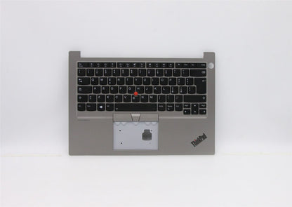 Lenovo ThinkPad E14 Keyboard Palmrest Top Cover Italian Silver 5M10W64422