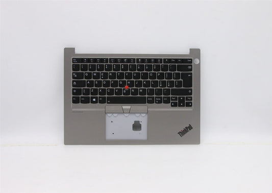 Lenovo ThinkPad E14 Keyboard Palmrest Top Cover Italian Silver 5M10W64422