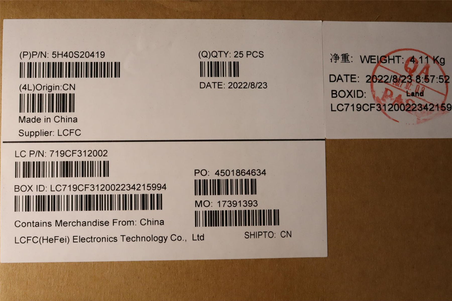Lenovo 5H40S20419 Heatsink L 82NJ AVC